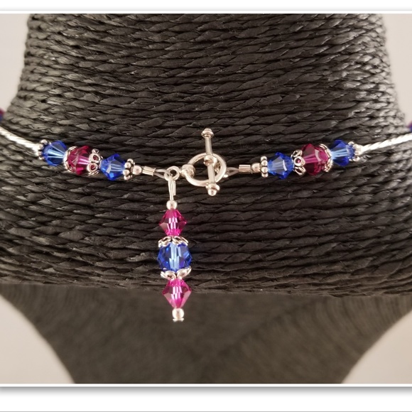 Lampwork Bead and Swarovski Crystal Set - Picture 7 of 9